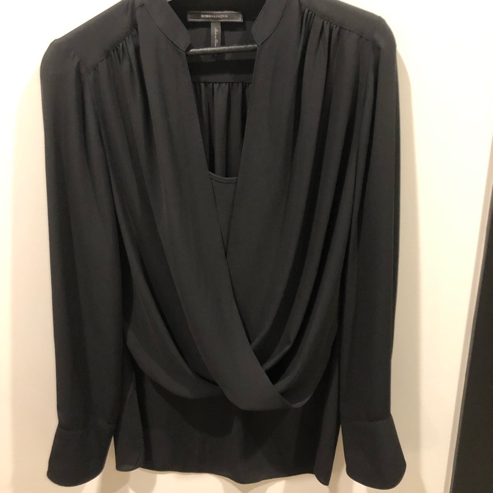 BCBG black blouse